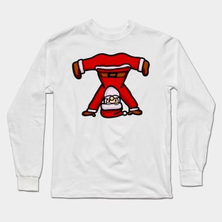 Santa Claus Doing Yoga Long Sleeve T-Shirt